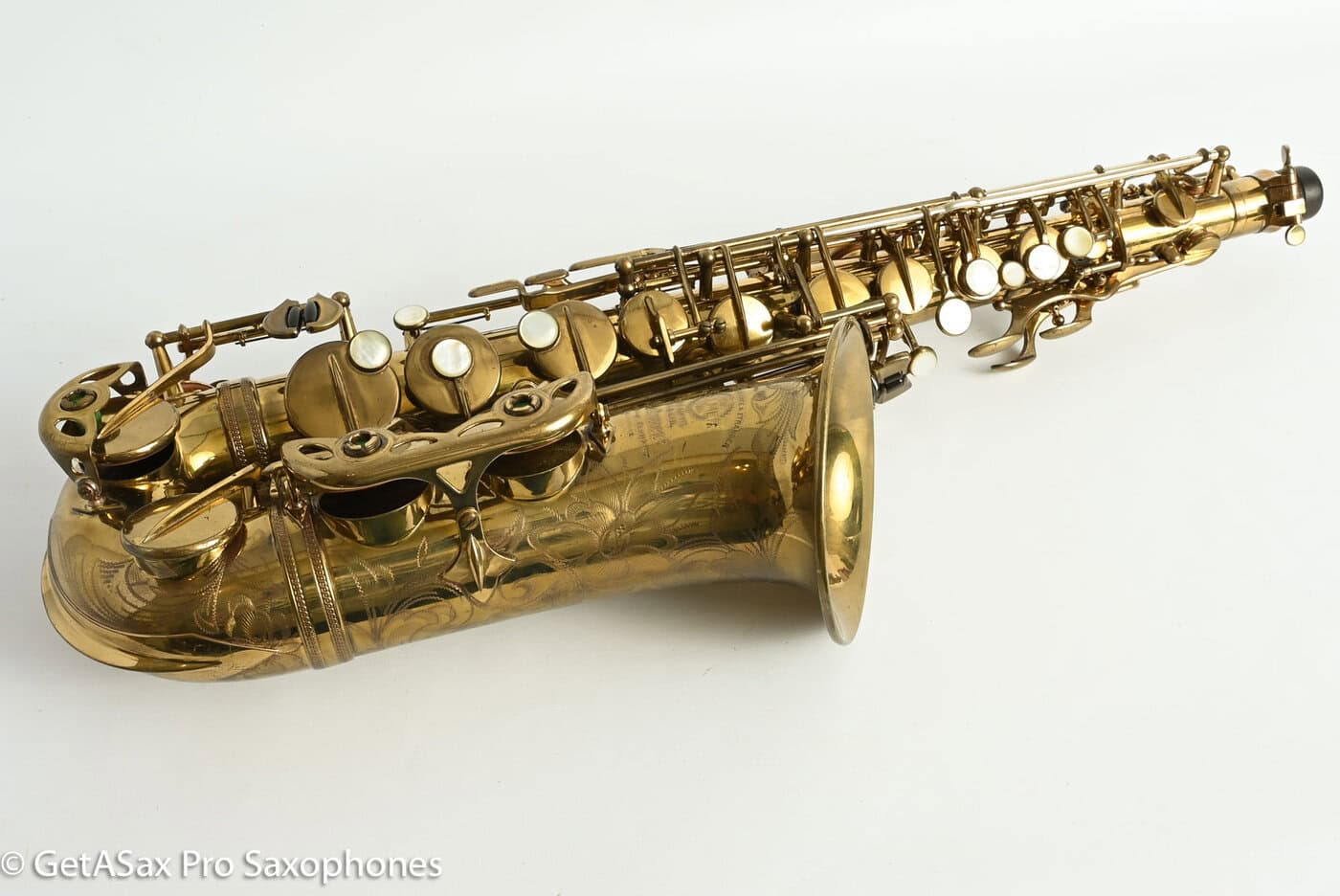 Selmer SBA Alto 1949 American Engraved Factory Relacquer Good Pads 37819