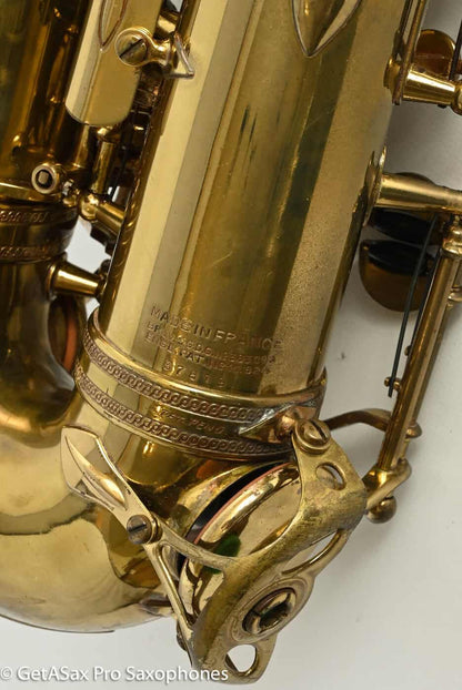 Selmer SBA Alto 1949 American Engraved Factory Relacquer Good Pads 37819