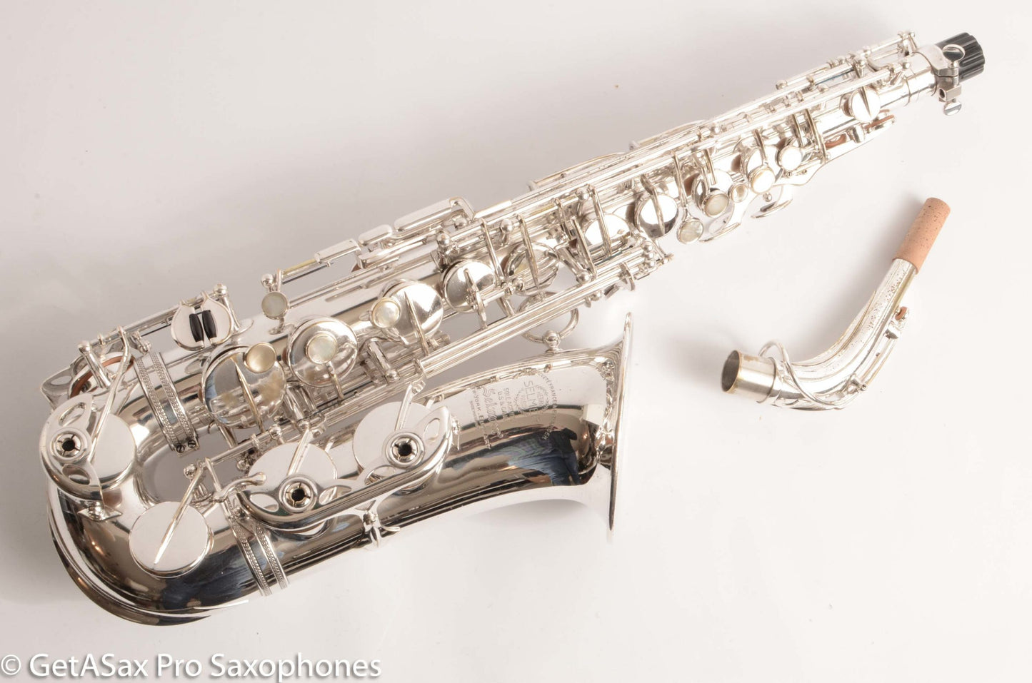 Selmer SBA Alto Orig Silver Plate Fresh Overhaul! 38147