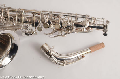 Selmer SBA Alto Orig Silver Plate Fresh Overhaul! 38147