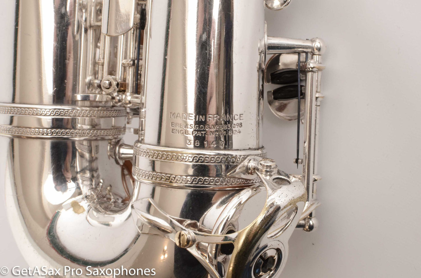 Selmer SBA Alto Orig Silver Plate Fresh Overhaul! 38147