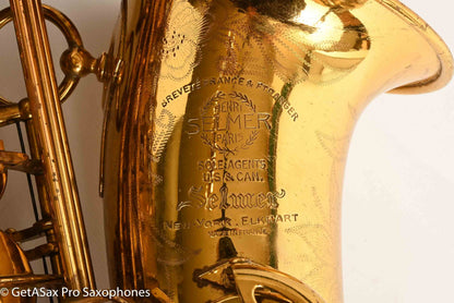 Selmer SBA Alto 1950 Relacquered Great Deal Good Condition 41311