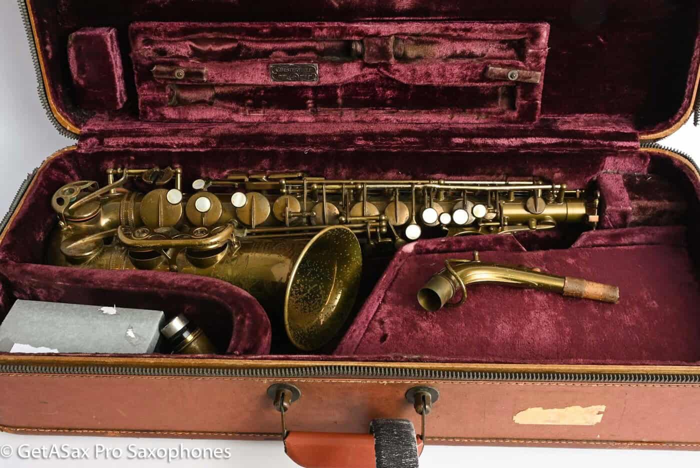 Selmer SBA Alto Original Lacquer American Engraved Nice! 41444