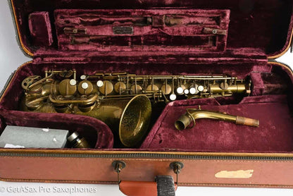 Selmer SBA Alto Original Lacquer American Engraved Nice! 41444