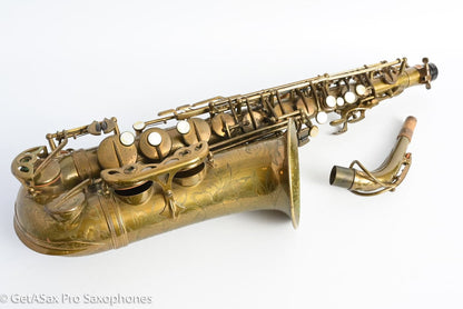 Selmer SBA Alto Original Lacquer American Engraved Nice! 41444