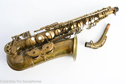 Selmer SBA Alto Original Lacquer American Engraved Nice! 41444