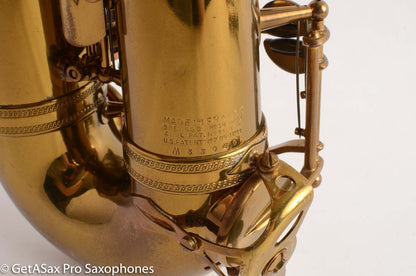 Selmer SBA Super Balanced Action Alto Saxophone Original Lacquer 1953 53069 Excellent!