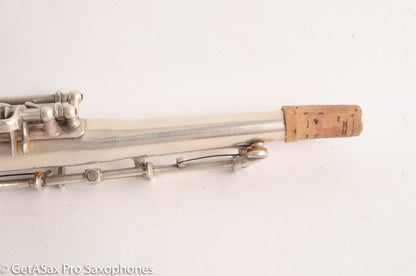 Selmer SBA Super Balanced Action Soprano Saxophone 1950 Silver Plate Great Deal! 44228
