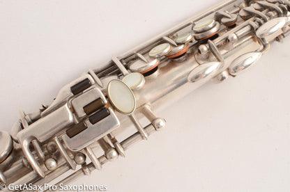 Selmer SBA Super Balanced Action Soprano Saxophone 1950 Silver Plate Great Deal! 44228