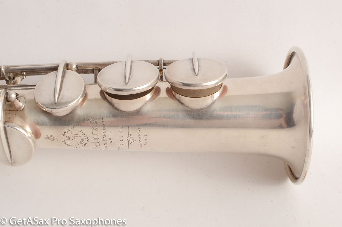 Selmer SBA Super Balanced Action Soprano Saxophone 1950 Silver Plate Great Deal! 44228
