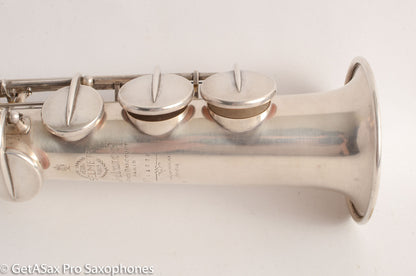 Selmer SBA Super Balanced Action Soprano Saxophone 1950 Silver Plate Great Deal! 44228