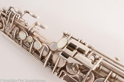 Selmer SBA Super Balanced Action Soprano Saxophone 1950 Silver Plate Great Deal! 44228