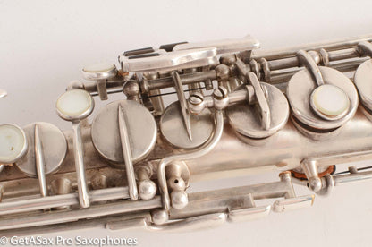 Selmer SBA Super Balanced Action Soprano Saxophone 1950 Silver Plate Great Deal! 44228