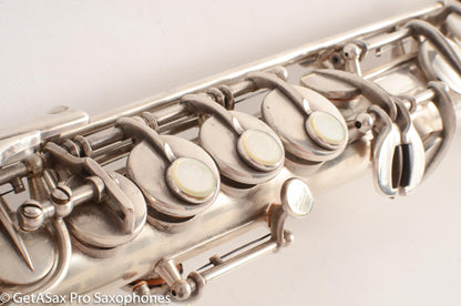 Selmer SBA Super Balanced Action Soprano Saxophone 1950 Silver Plate Great Deal! 44228