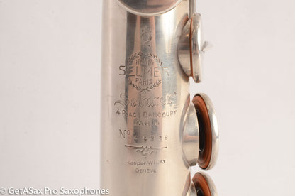 Selmer SBA Super Balanced Action Soprano Saxophone 1950 Silver Plate Great Deal! 44228