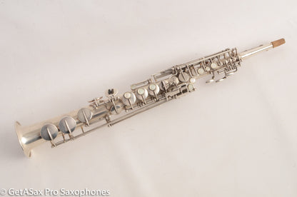 Selmer SBA Super Balanced Action Soprano Saxophone 1950 Silver Plate Great Deal! 44228