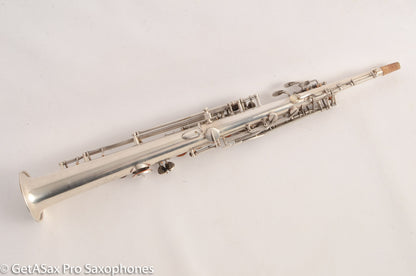 Selmer SBA Super Balanced Action Soprano Saxophone 1950 Silver Plate Great Deal! 44228