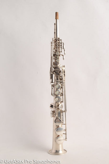 Selmer SBA Super Balanced Action Soprano Saxophone 1950 Silver Plate Great Deal! 44228