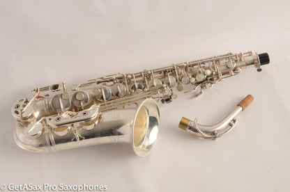 Selmer Super Balanced Action Alto Saxophone Original Satin Silver Gorgeous 54xxx