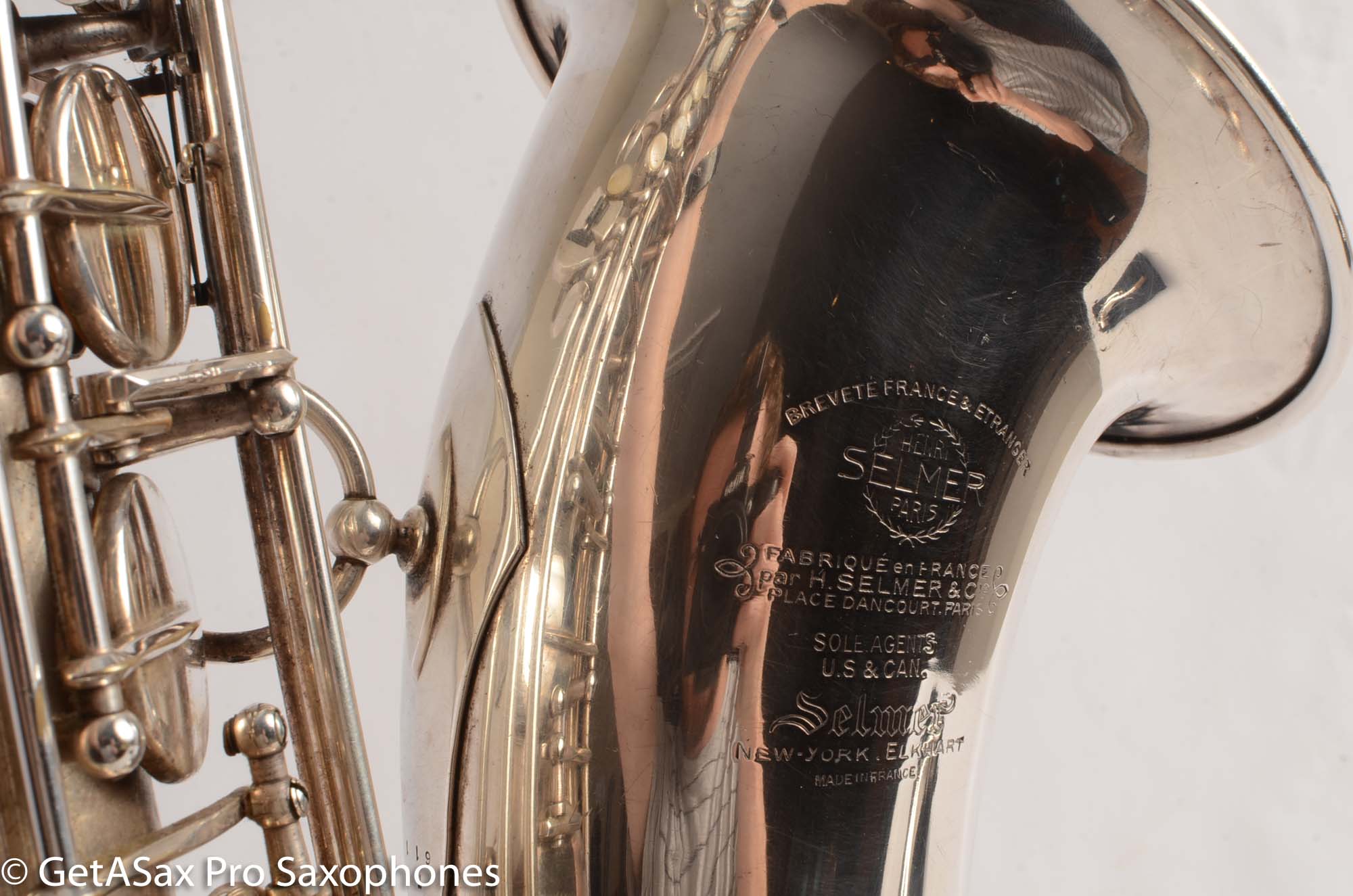 Selmer SBA Tenor Saxophone 47xxx Original Silver Great Player