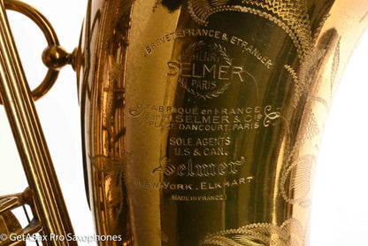Selmer Super Balanced Action Tenor Original Lacquer American Engraved Exceptional 54084