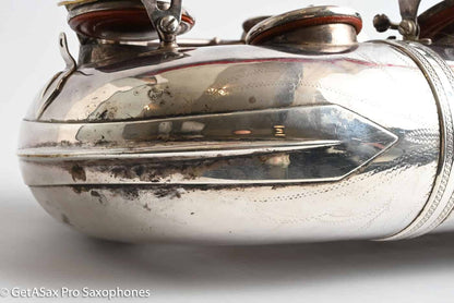 Selmer SBA Tenor 1954 Replated Silver Plate Played a LOT 54349