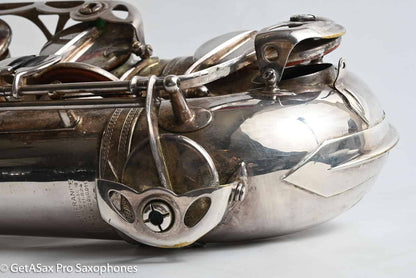 Selmer SBA Tenor 1954 Replated Silver Plate Played a LOT 54349