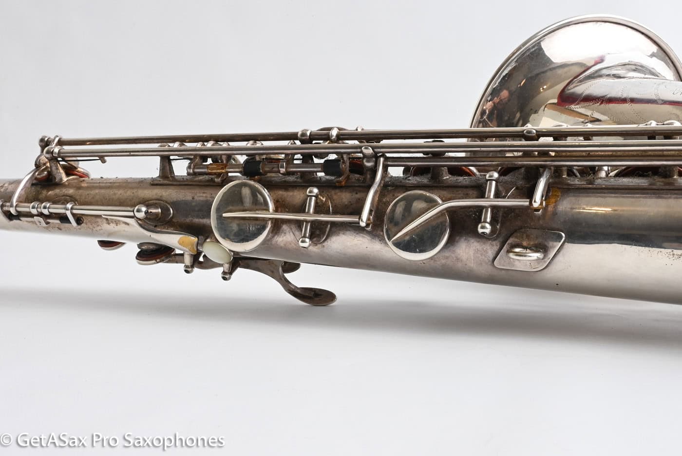 Selmer SBA Tenor 1954 Replated Silver Plate Played a LOT 54349