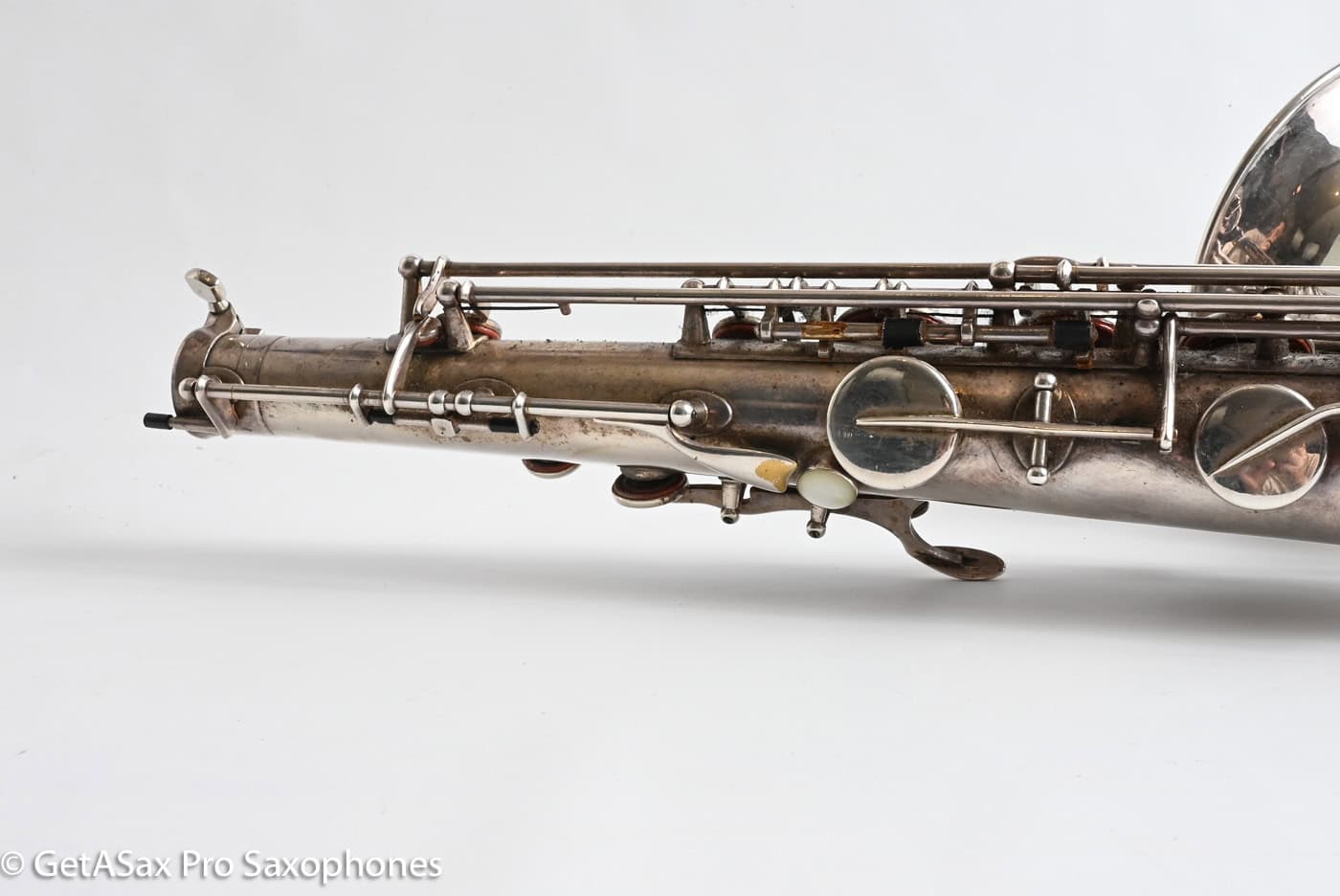 Selmer SBA Tenor 1954 Replated Silver Plate Played a LOT 54349