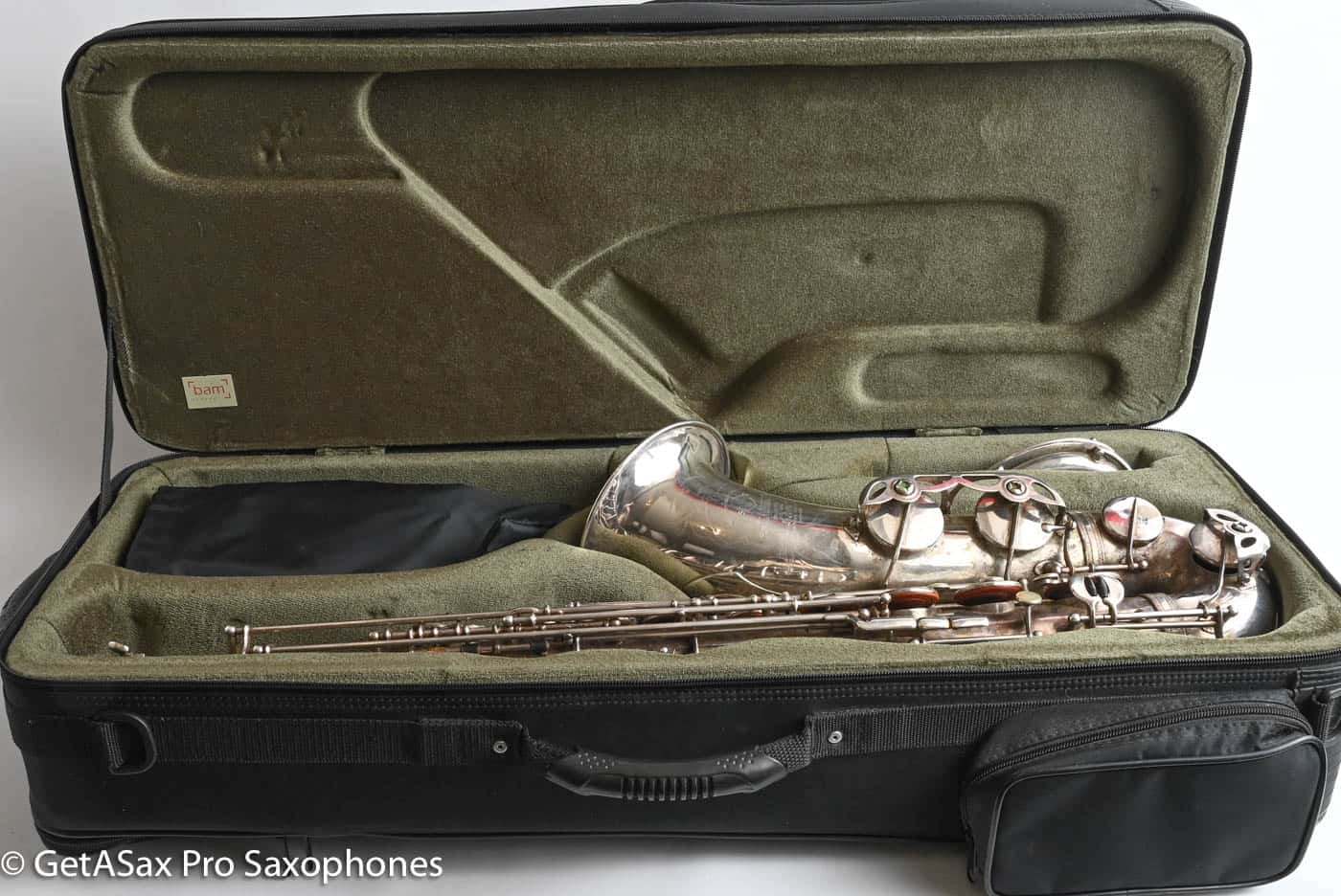 Selmer SBA Tenor 1954 Replated Silver Plate Played a LOT 54349