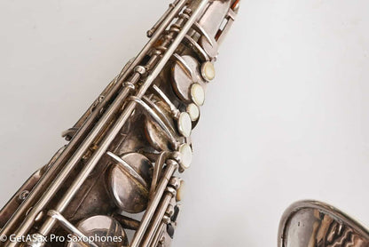 Selmer SBA Tenor 1954 Replated Silver Plate Played a LOT 54349