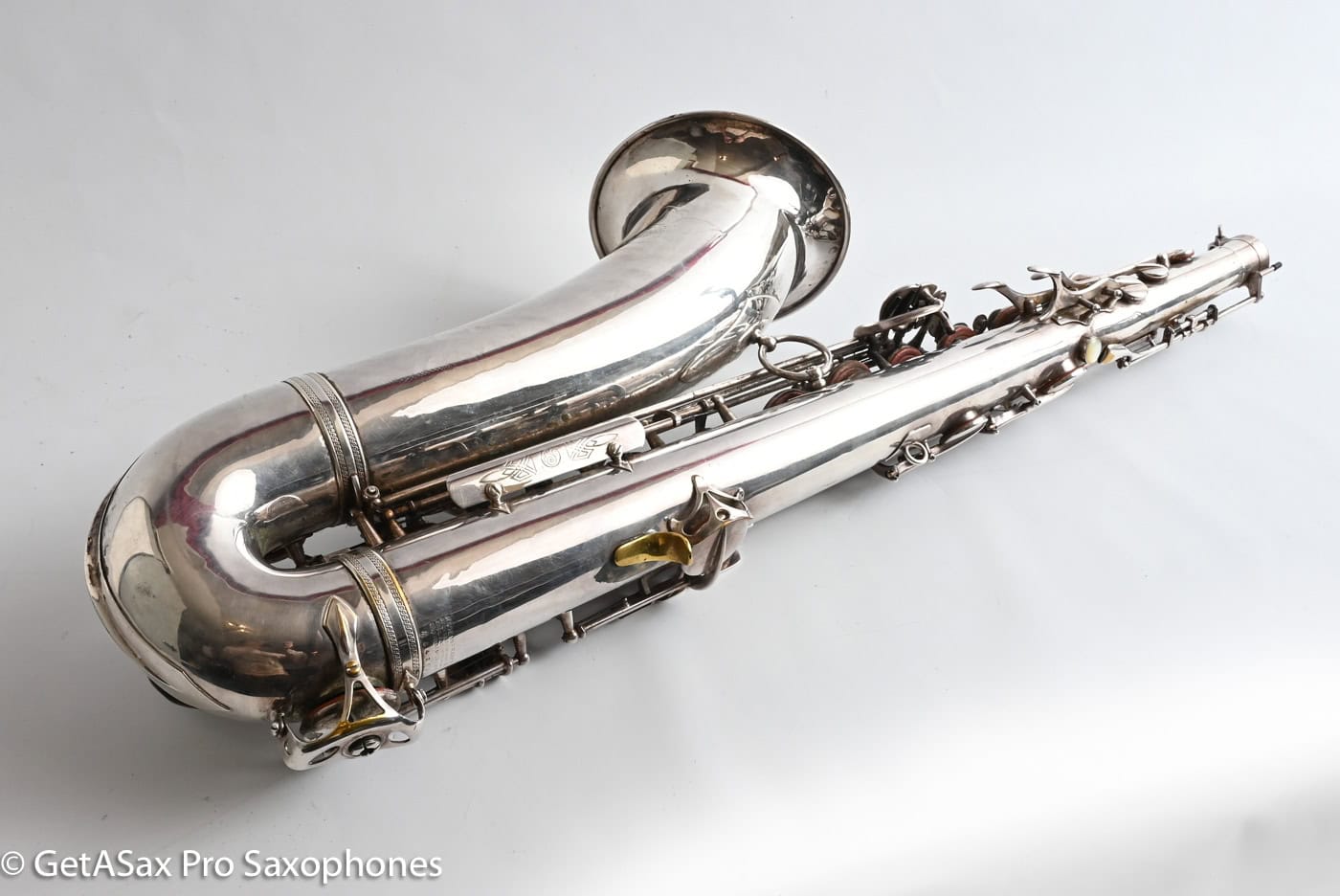 Selmer SBA Tenor 1954 Replated Silver Plate Played a LOT 54349