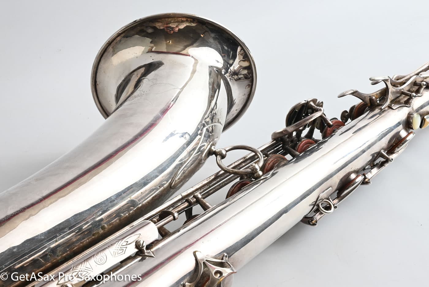 Selmer SBA Tenor 1954 Replated Silver Plate Played a LOT 54349