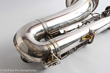 Selmer SBA Tenor 1954 Replated Silver Plate Played a LOT 54349
