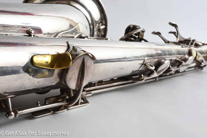 Selmer SBA Tenor 1954 Replated Silver Plate Played a LOT 54349