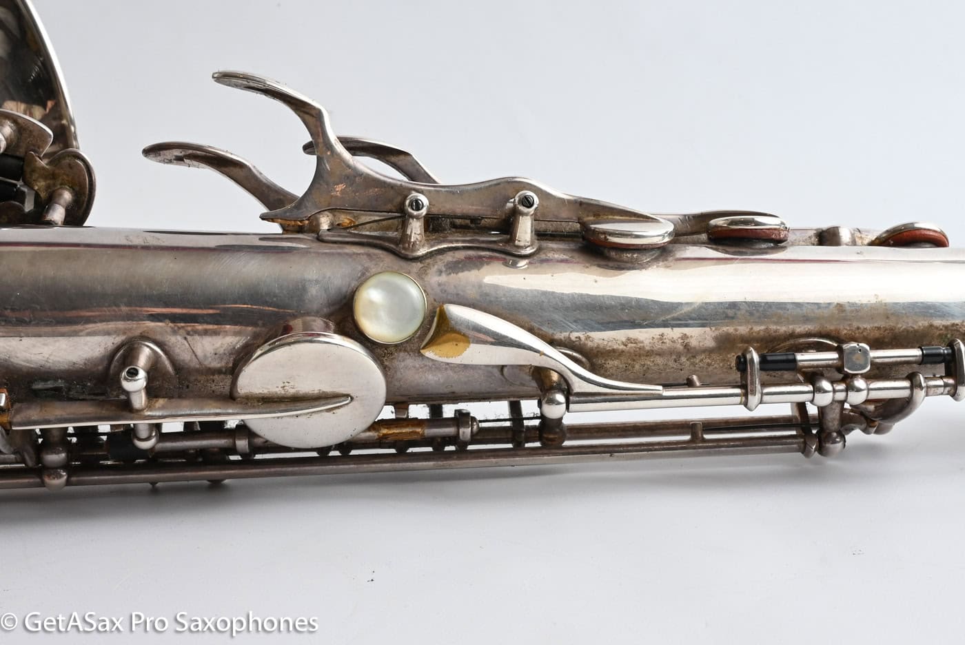 Selmer SBA Tenor 1954 Replated Silver Plate Played a LOT 54349