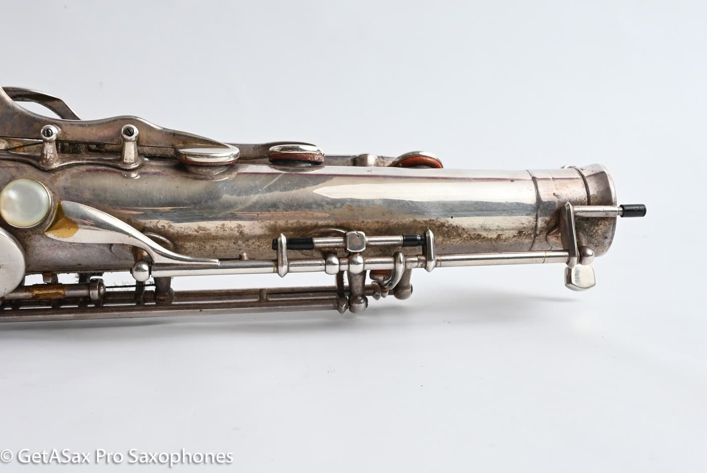 Selmer SBA Tenor 1954 Replated Silver Plate Played a LOT 54349