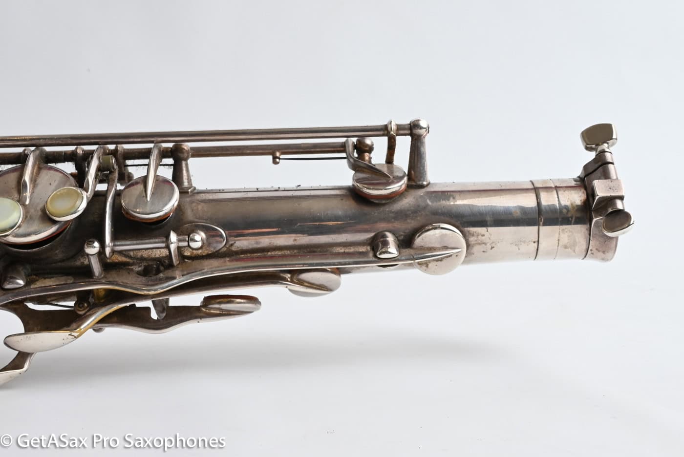 Selmer SBA Tenor 1954 Replated Silver Plate Played a LOT 54349