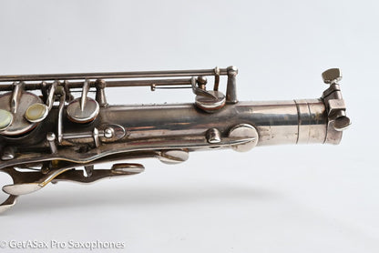 Selmer SBA Tenor 1954 Replated Silver Plate Played a LOT 54349