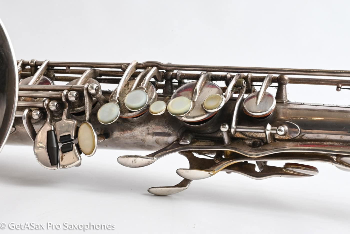 Selmer SBA Tenor 1954 Replated Silver Plate Played a LOT 54349