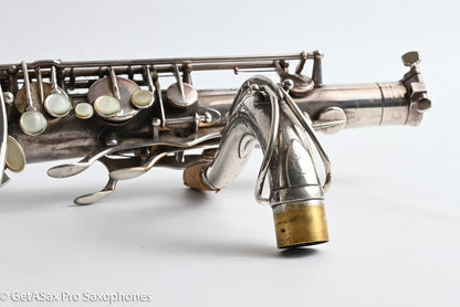 Selmer SBA Tenor 1954 Replated Silver Plate Played a LOT 54349