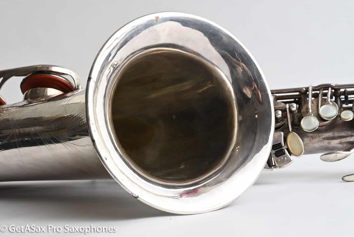 Selmer SBA Tenor 1954 Replated Silver Plate Played a LOT 54349