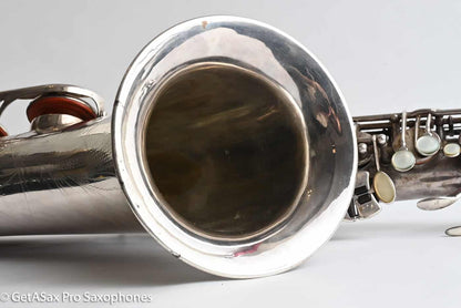 Selmer SBA Tenor 1954 Replated Silver Plate Played a LOT 54349
