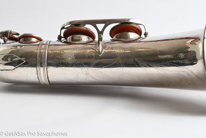 Selmer SBA Tenor 1954 Replated Silver Plate Played a LOT 54349