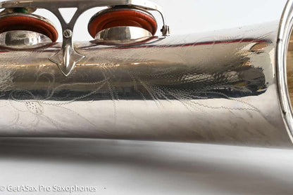 Selmer SBA Tenor 1954 Replated Silver Plate Played a LOT 54349