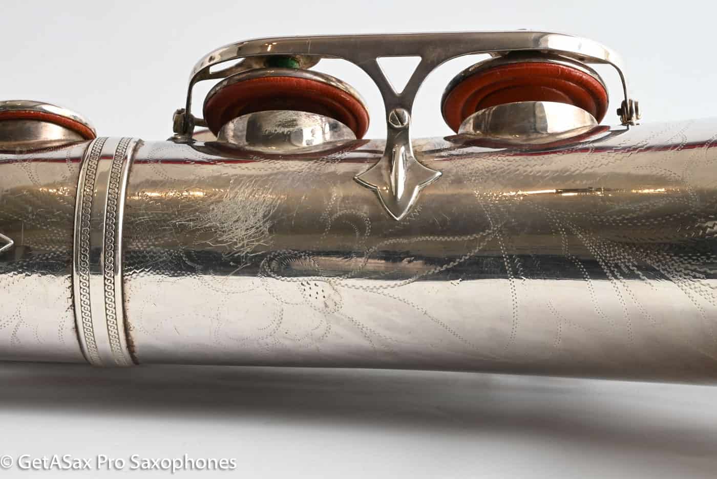 Selmer SBA Tenor 1954 Replated Silver Plate Played a LOT 54349