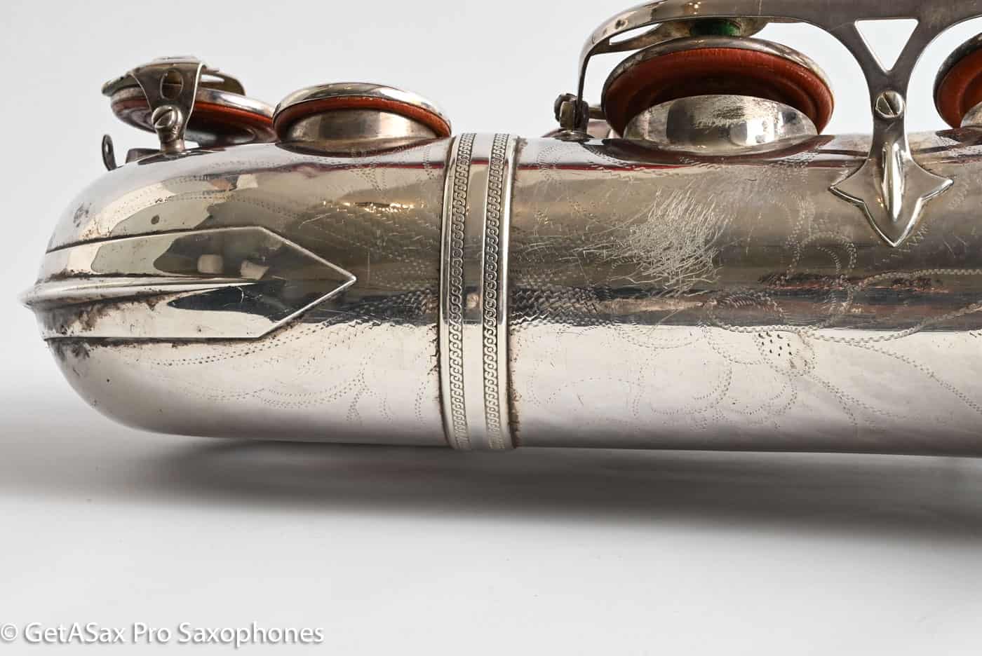 Selmer SBA Tenor 1954 Replated Silver Plate Played a LOT 54349