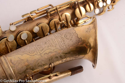Selmer Super Sax Cigar Cutter Alto Original Gold Plate 15579