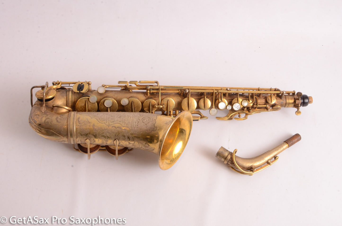 Selmer Super Sax Cigar Cutter Alto Original Gold Plate 15579