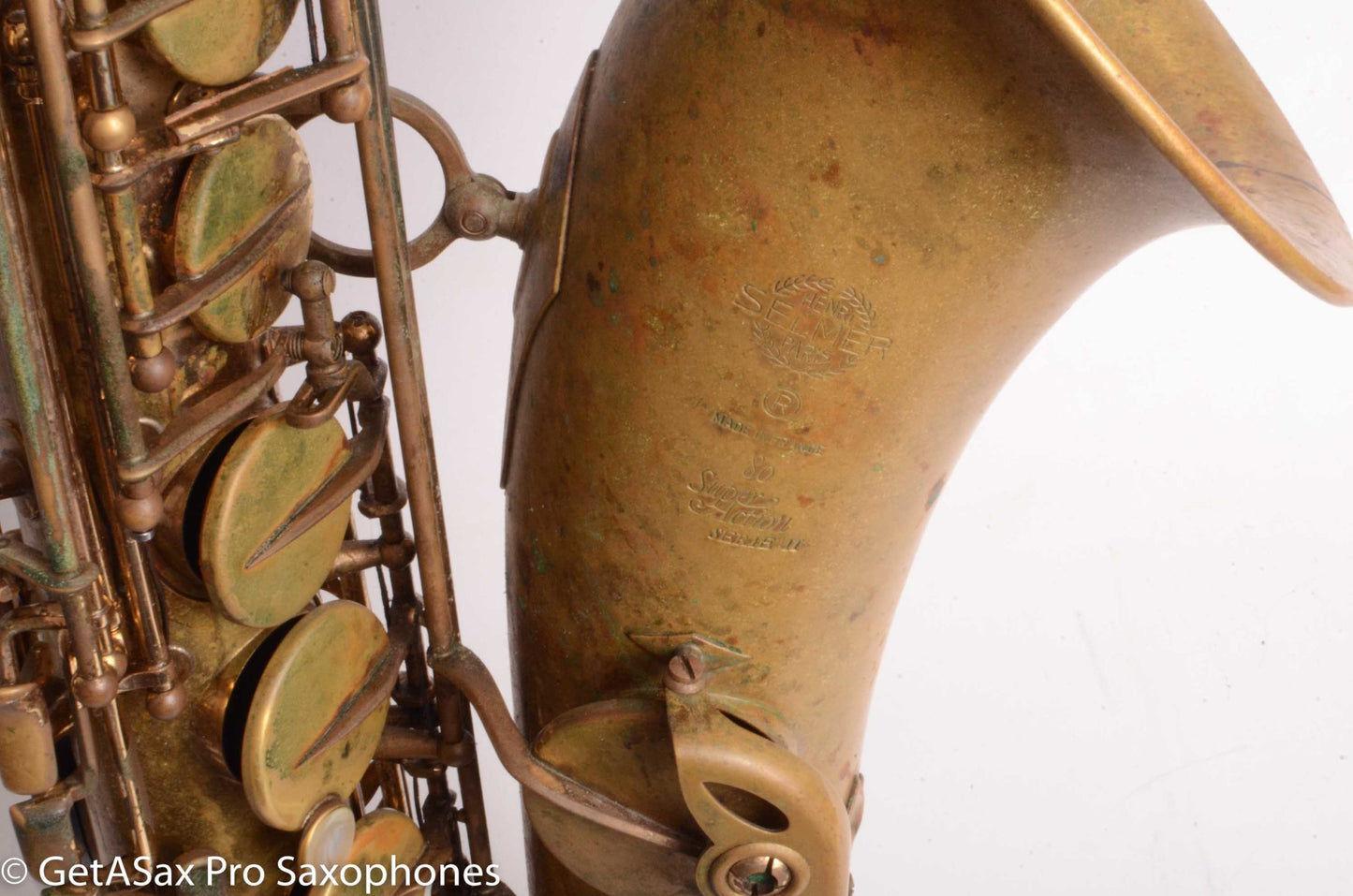 Selmer Super Action 80 Series II Tenor Worn Original Lacquer Old Pads Great Deal 389369